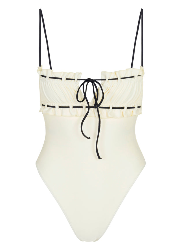 Antoinette One Piece - Creme / Black