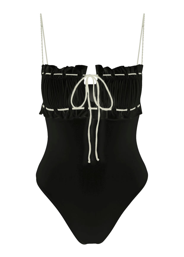 Antoinette One Piece - Black / Creme