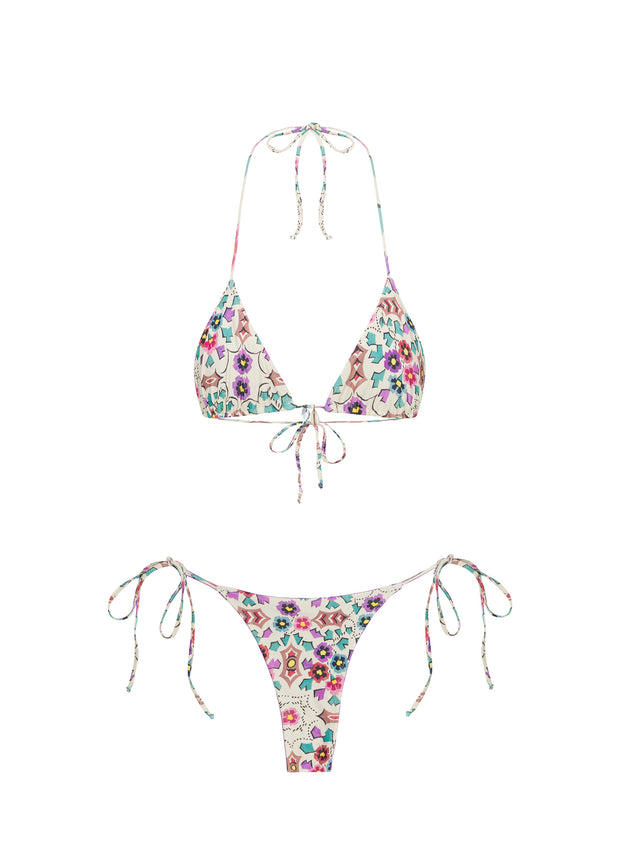 Tamara Reversible Top - Geometric Floral