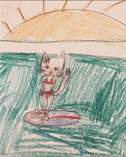 Tamara Bikini Top - Surfin Kitty